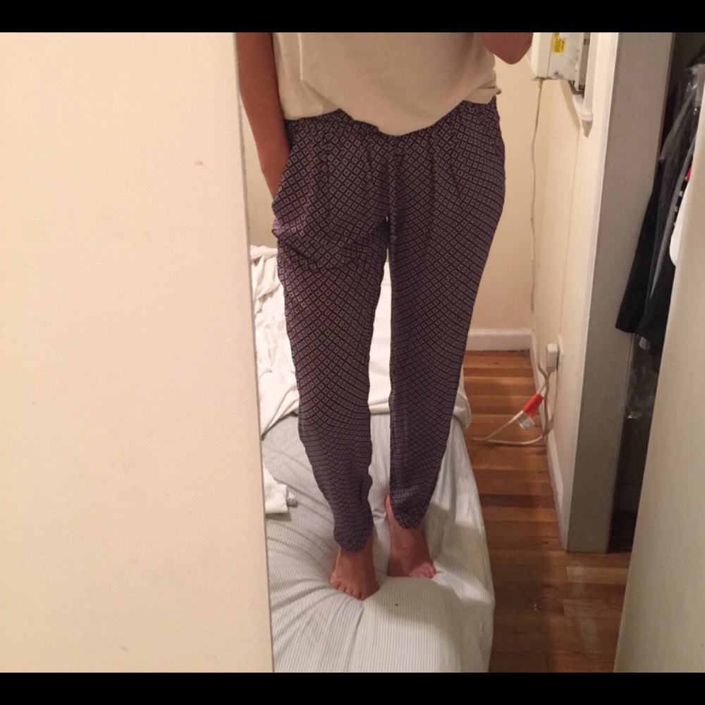 ZARA comfy pant jogger style printed M NEW